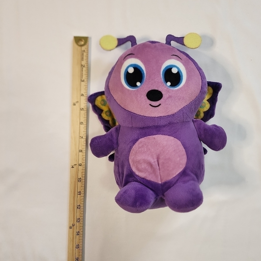 Peek a Boo Plush Purple Butterfly 12 in Stuffed Animal - Picture 2 of 5